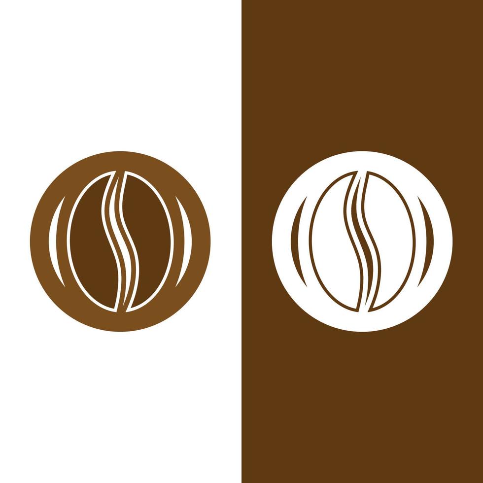 illustrazione vettoriale dell'icona del chicco di caffè