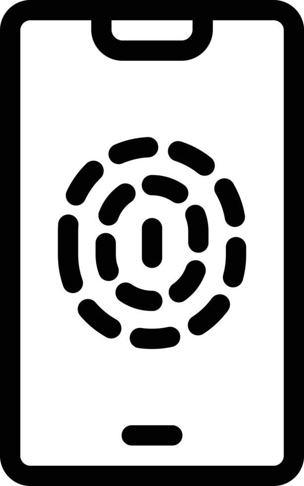 illustrazione vettoriale delle impronte digitali su uno sfondo simboli di qualità premium. icone vettoriali per il concetto e la progettazione grafica.