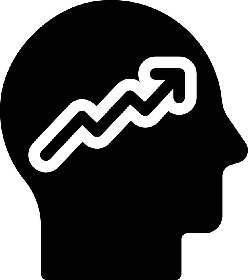 illustrazione vettoriale di crescita mentale su uno sfondo. simboli di qualità premium. icone vettoriali per il concetto e la progettazione grafica.