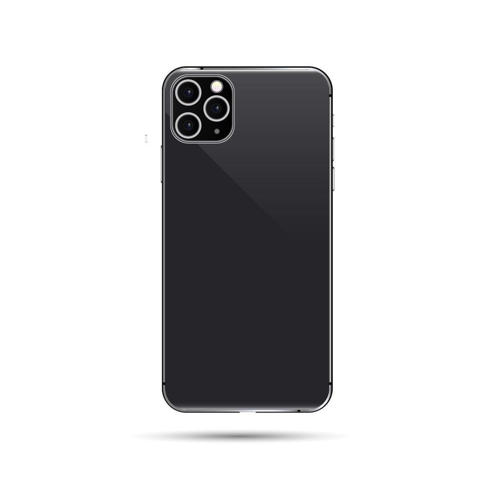 l'ultimo smartphone con sfondo grigio e bianco vettore