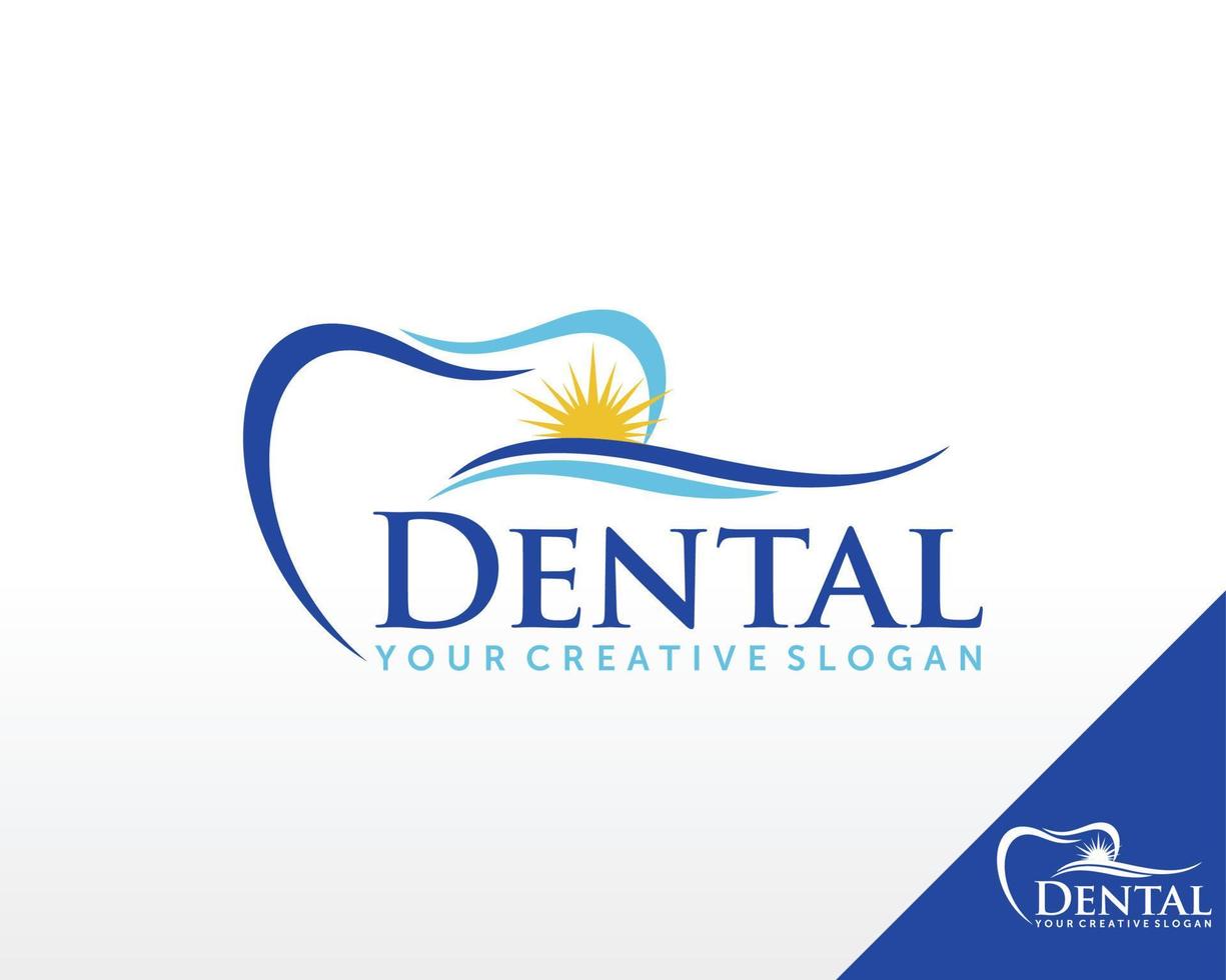 sorriso dentale logo, vettore di ispirazione logo per cure dentistiche