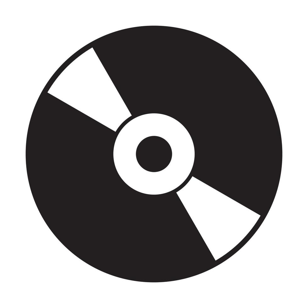 simbolo cd vettoriale icona compact disc per progettazione grafica, logo, sito Web, social media, app mobile, illustrazione dell'interfaccia utente