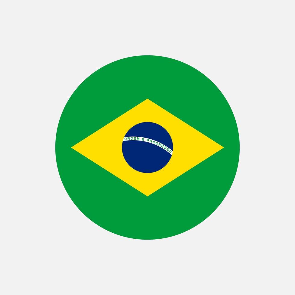 paese brasile. bandiera brasiliana. illustrazione vettoriale. vettore