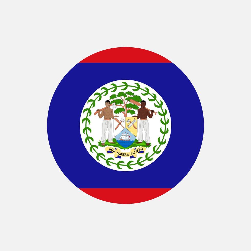 paese belize. bandiera del Belize. illustrazione vettoriale. vettore