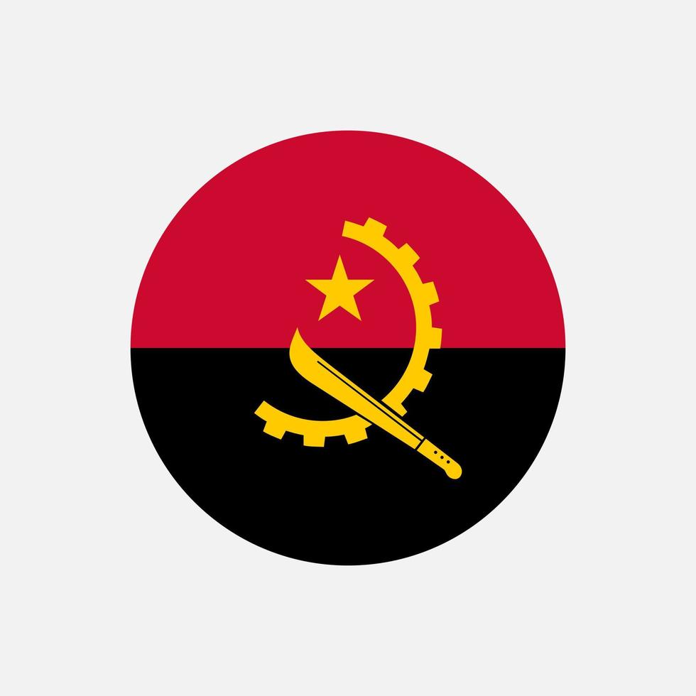 paese angola. bandiera dell'Angola illustrazione vettoriale. vettore