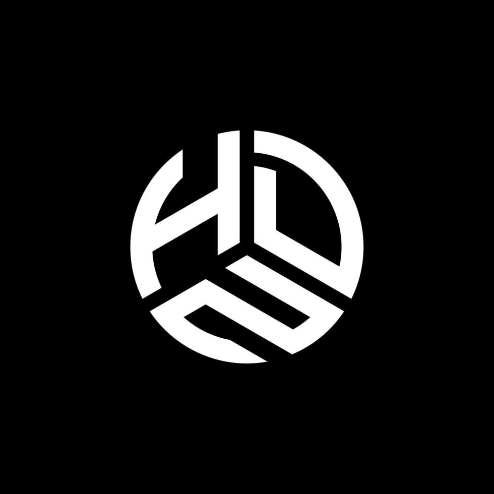 design del logo della lettera hdz su sfondo bianco. concetto di logo della lettera di iniziali creative hdz. disegno della lettera hdz. vettore