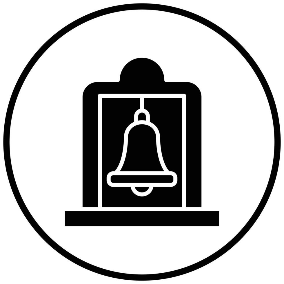 stile icona torre campanaria vettore