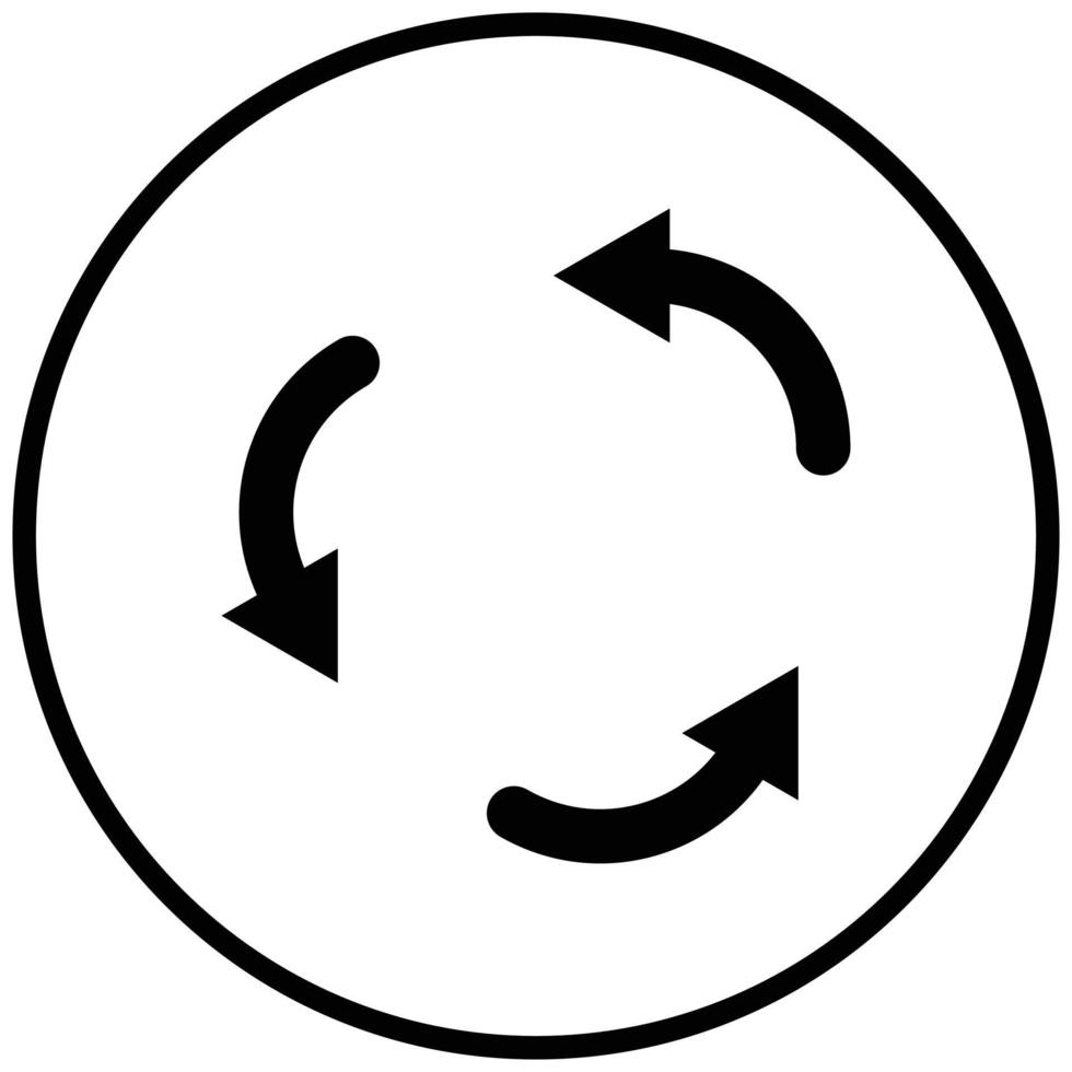stile icona rotonda vettore