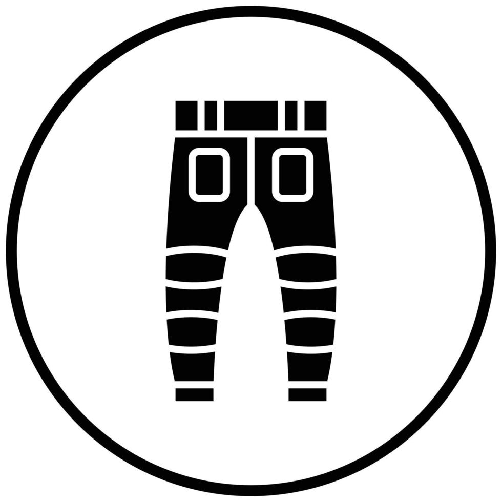 stile icona pantaloni pompiere vettore