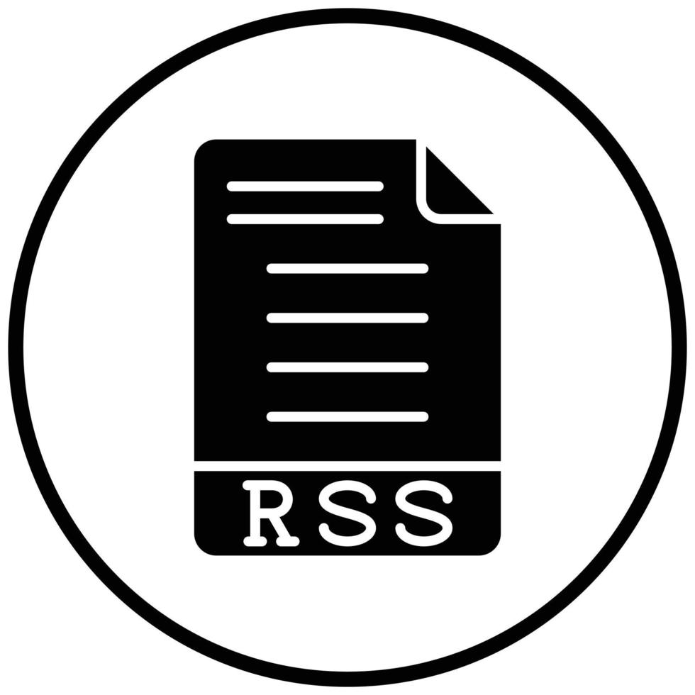 stile icona RSS vettore