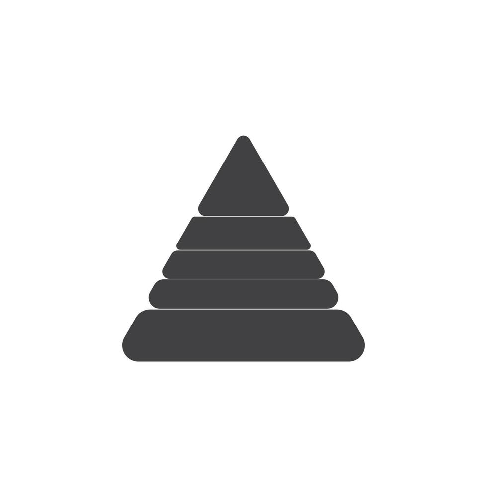 vettore logo piramide