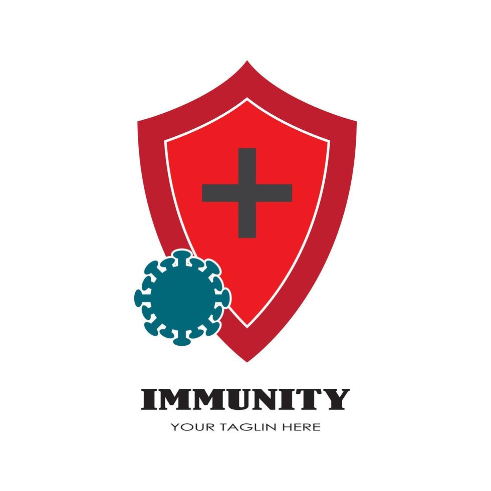 vettore del logo di immunizzazione