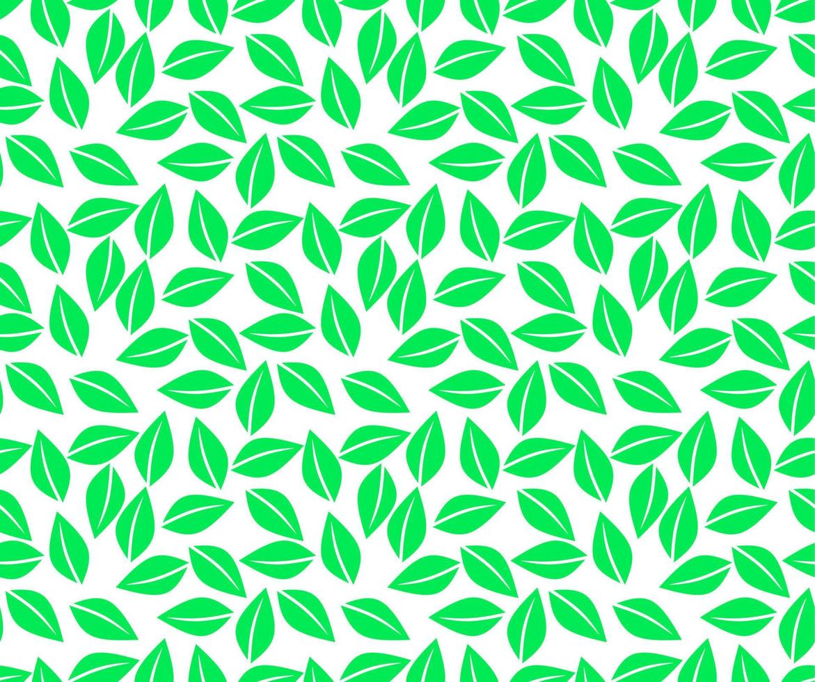 foglie verdi senza cuciture vettore