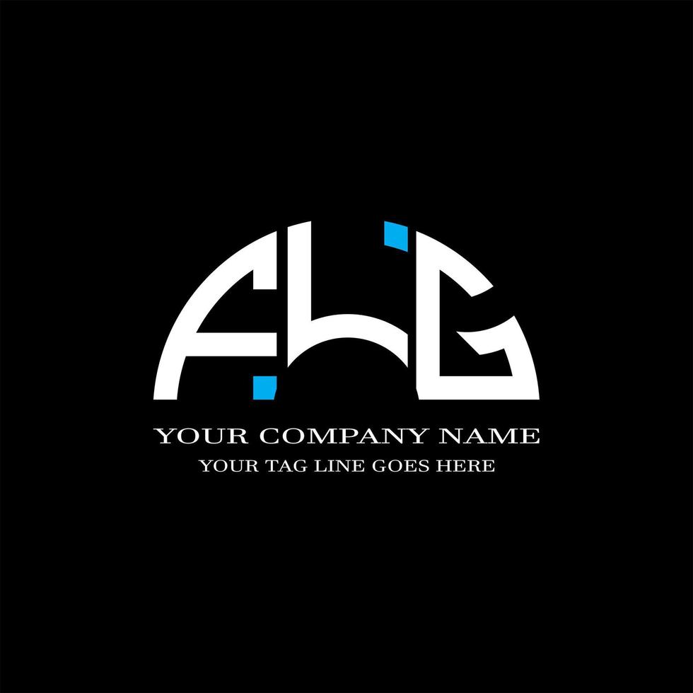 design creativo logo lettera flg con grafica vettoriale