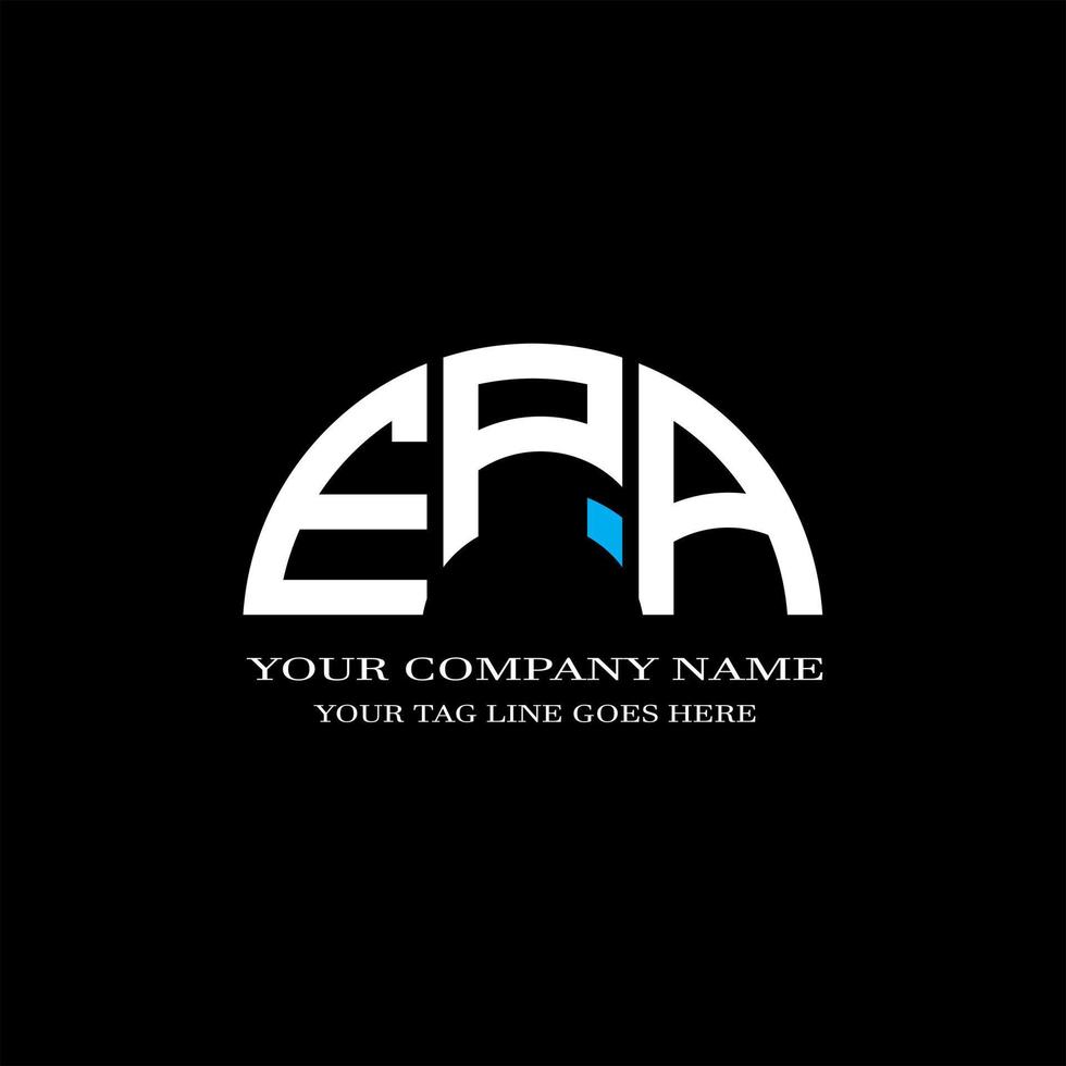 epa lettera logo design creativo con grafica vettoriale