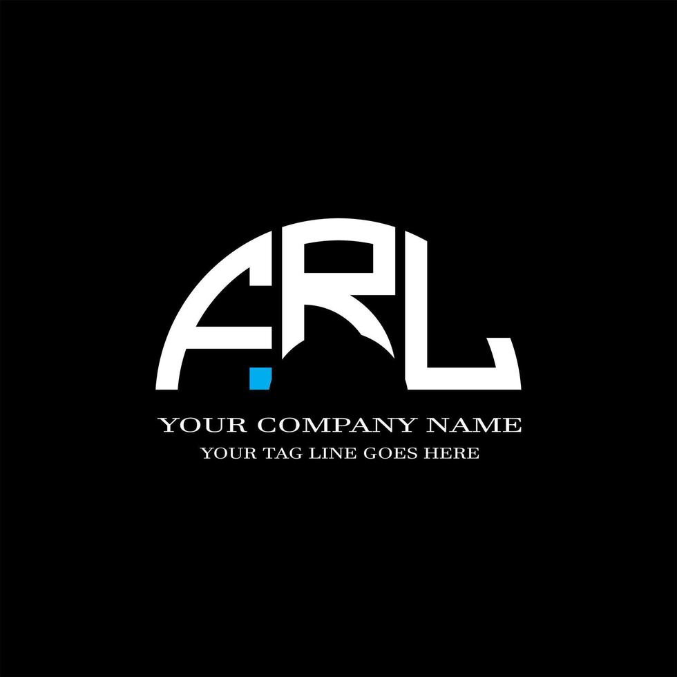 frl lettera logo design creativo con grafica vettoriale