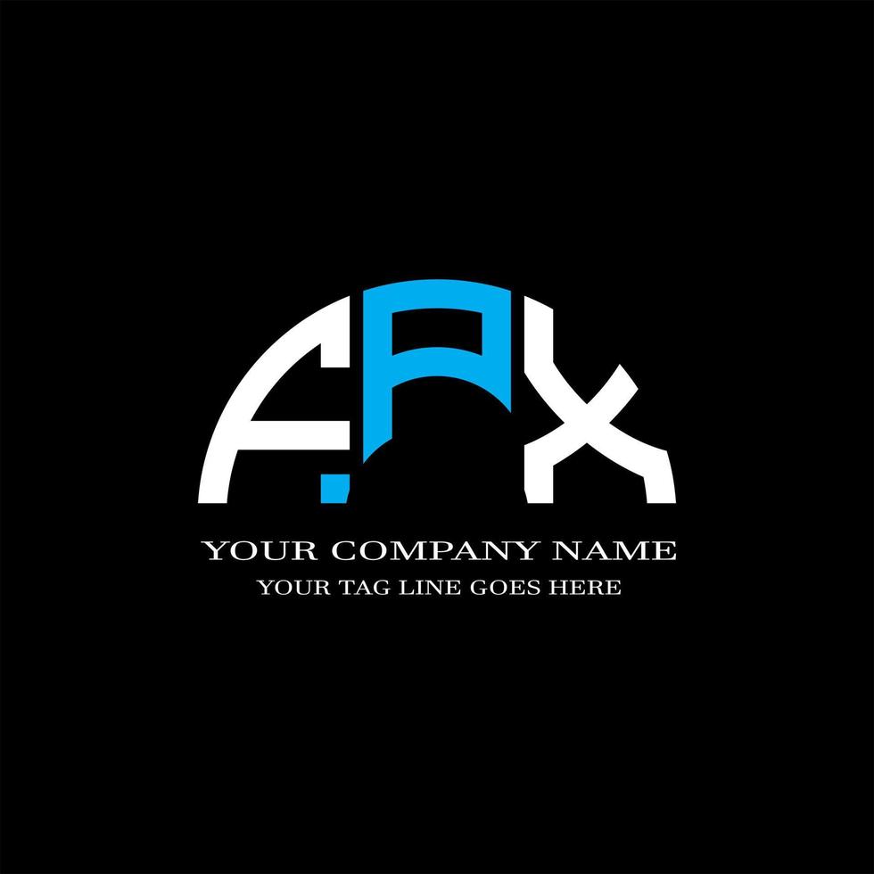 fpx lettera logo design creativo con grafica vettoriale