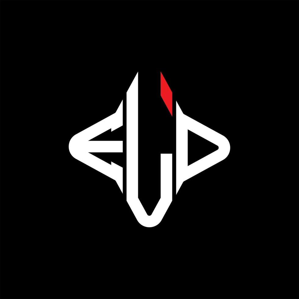 design creativo logo lettera eld con grafica vettoriale