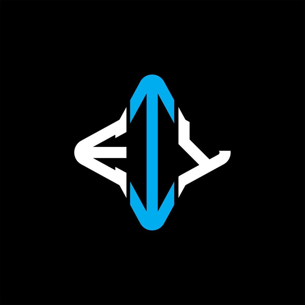 ey lettera logo design creativo con grafica vettoriale