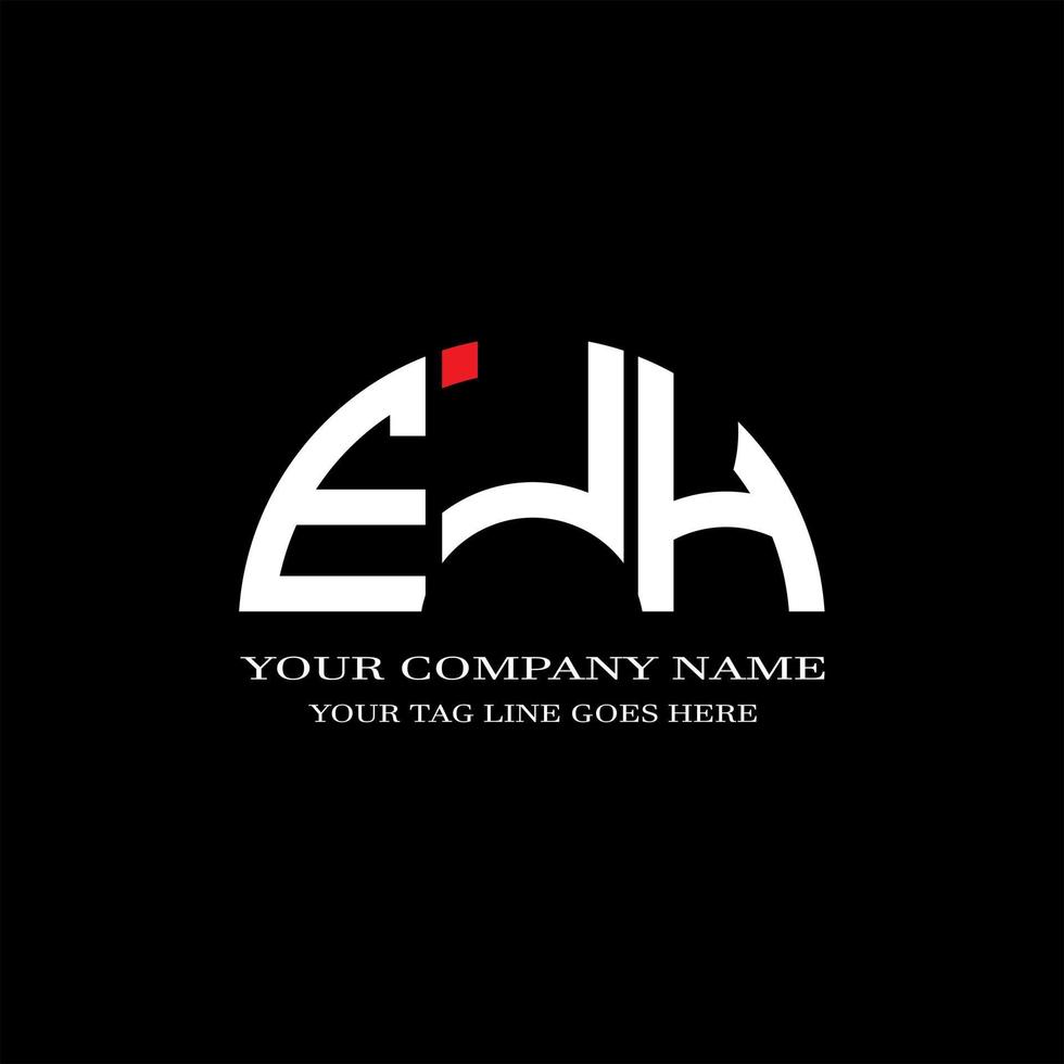 ejh lettera logo design creativo con grafica vettoriale