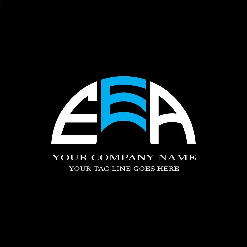 eea lettera logo design creativo con grafica vettoriale