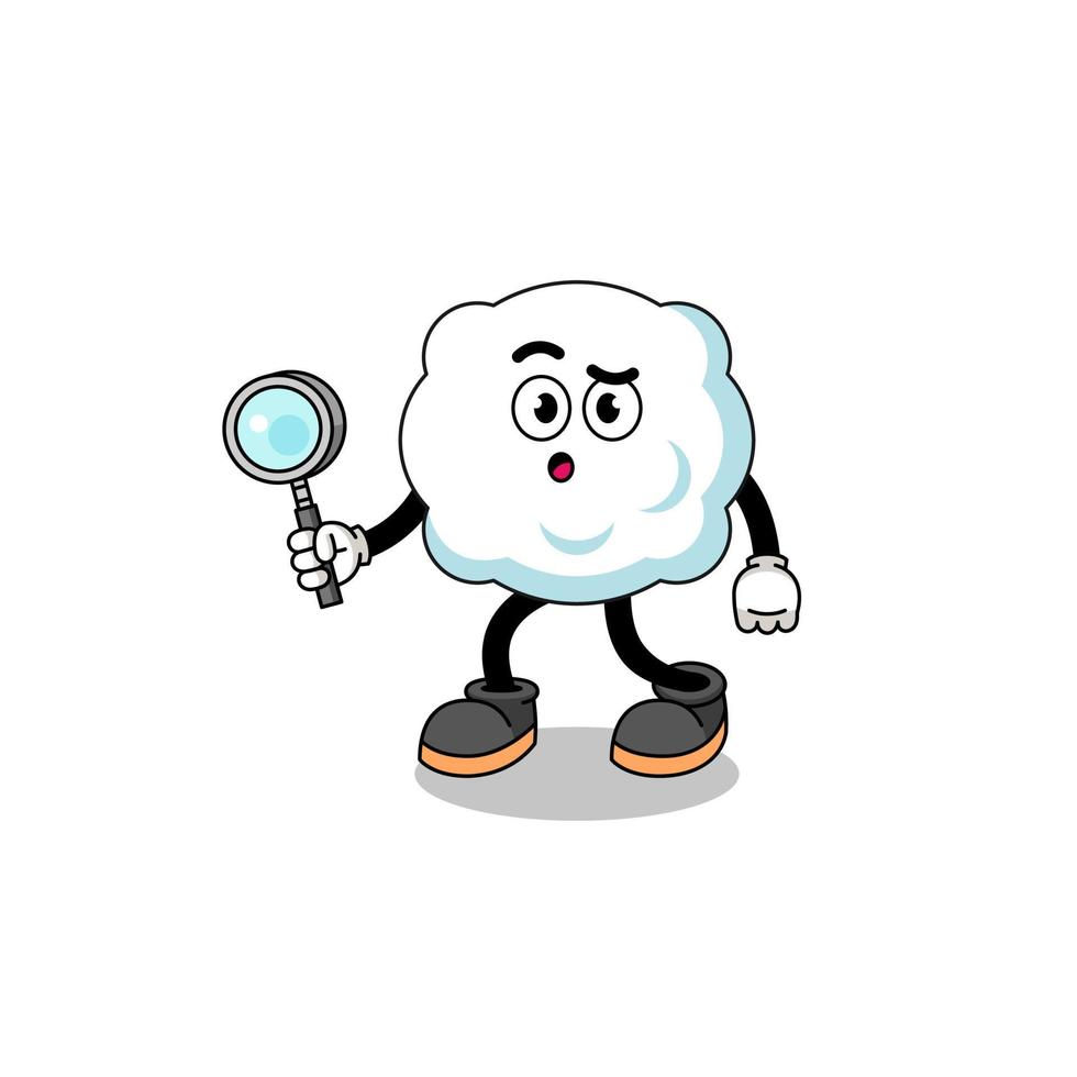 mascotte della ricerca nel cloud vettore