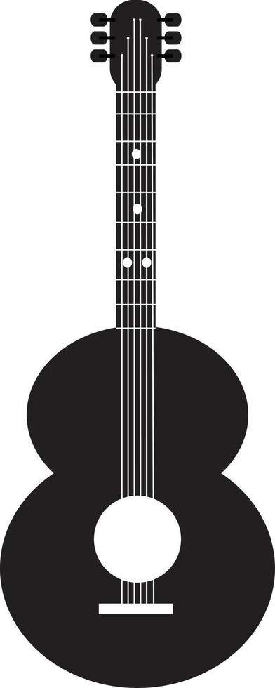 icona di chitarra su sfondo bianco. segno di chitarra. vettore
