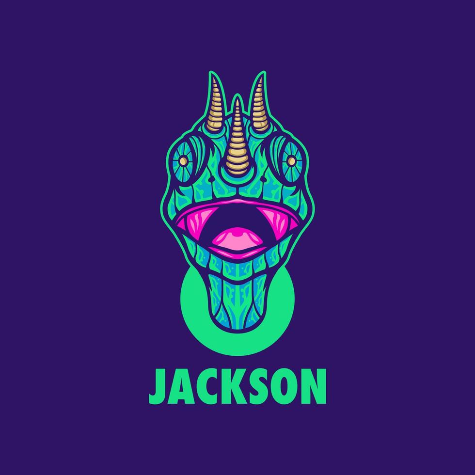 logo della mascotte jackson per giochi di eSport o emblemi vettore