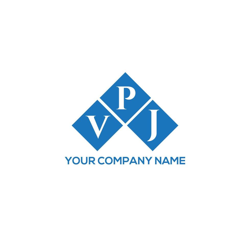 vpj lettera logo design su sfondo bianco. vpj iniziali creative lettera logo concept. disegno della lettera vpj. vettore
