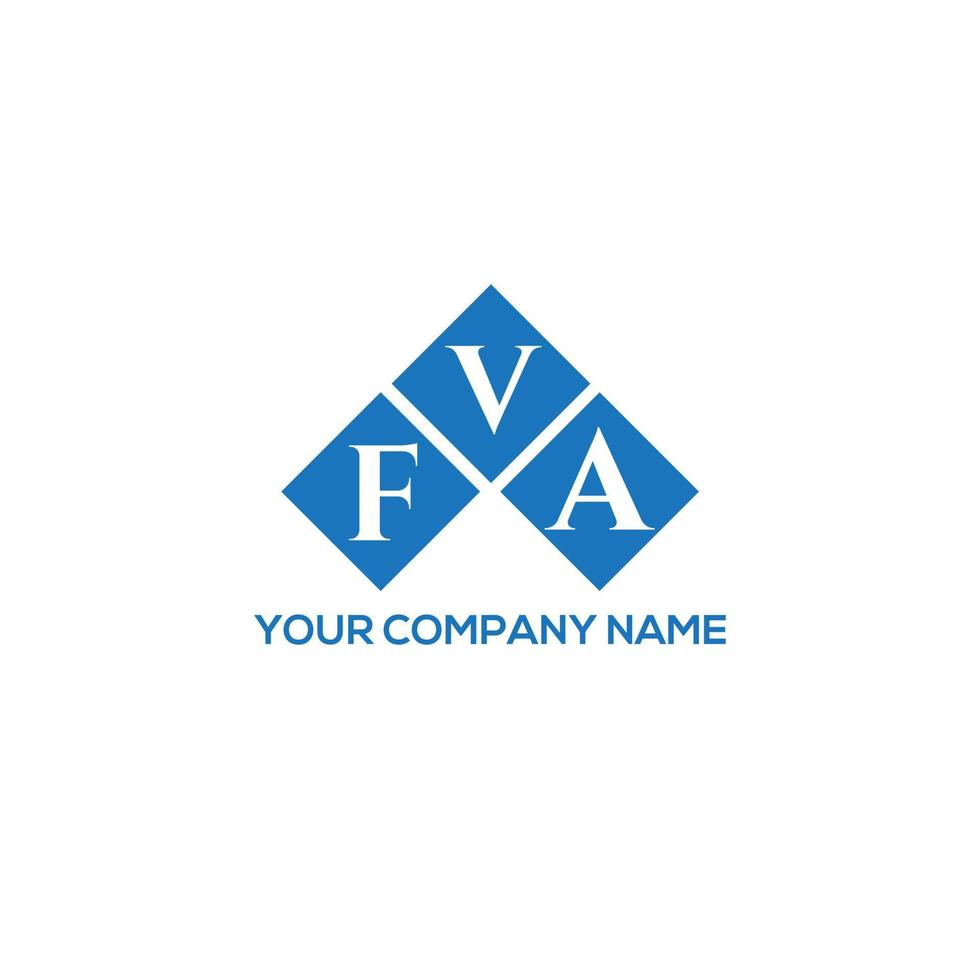 fv lettera logo design su sfondo bianco. fva creative iniziali lettera logo concept. disegno della lettera fv. vettore