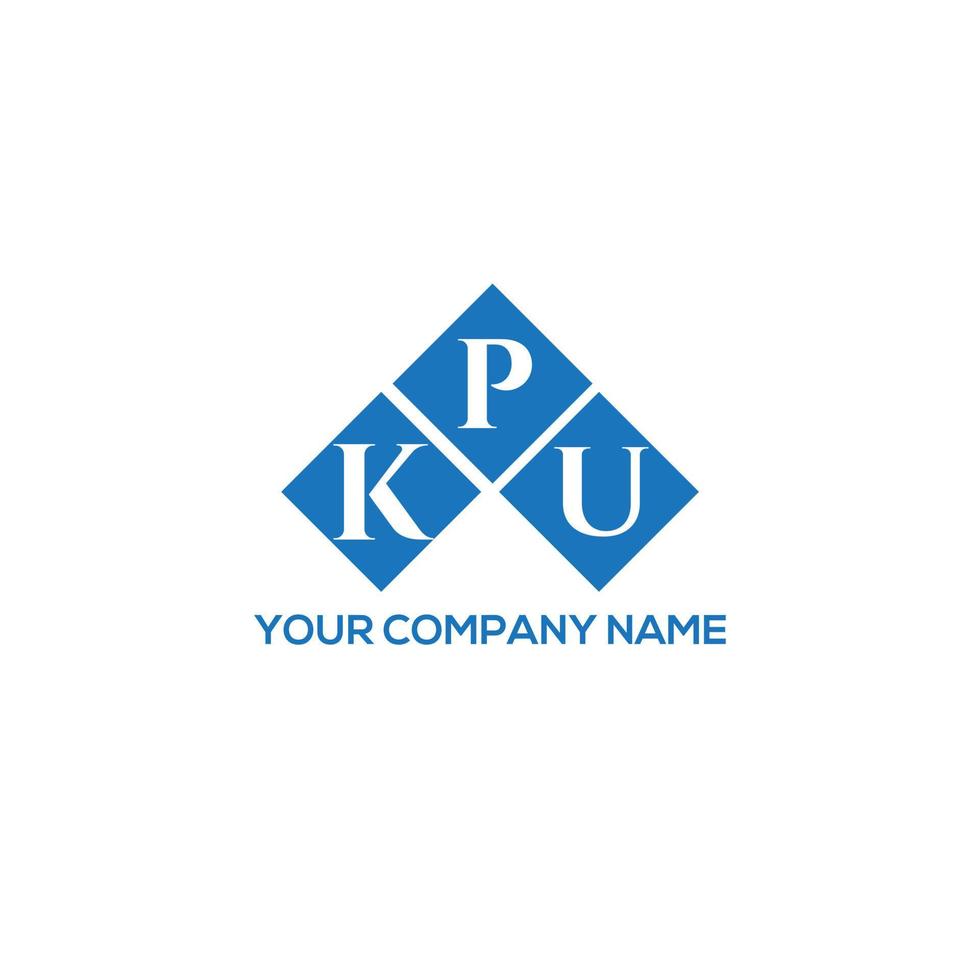 kpu lettera logo design su sfondo bianco. kpu creative iniziali lettera logo concept. disegno della lettera kpu. vettore