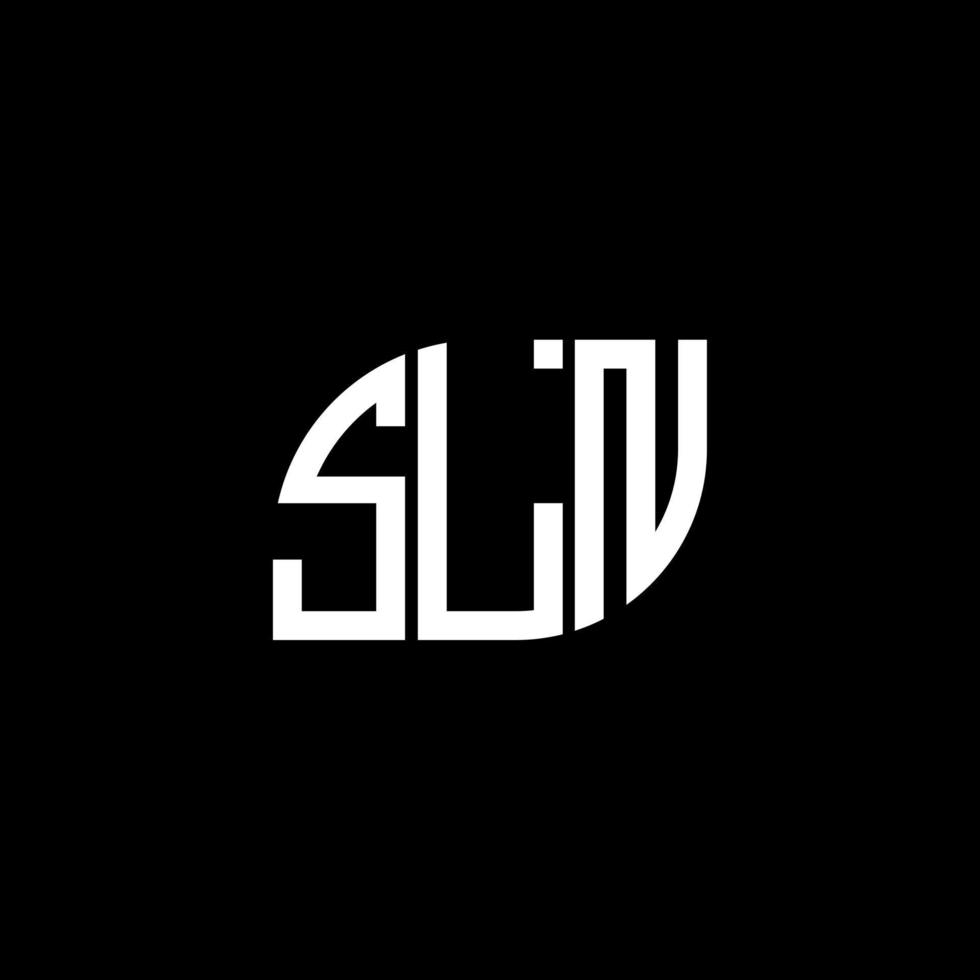 sln lettera design.sln lettera logo design su sfondo nero. sln creative iniziali lettera logo concept. sln lettera design.sln lettera logo design su sfondo nero. S vettore