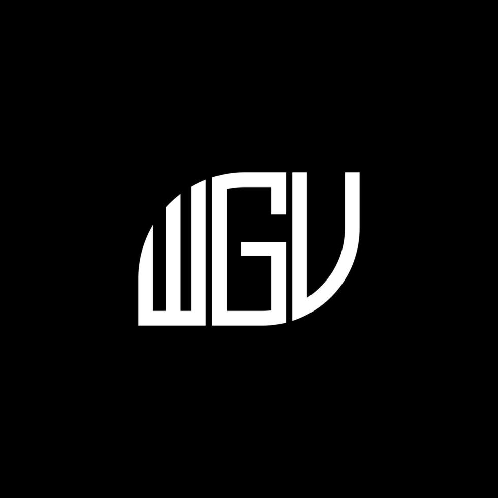 wgv lettera design.wgv lettera logo design su sfondo nero. wgv creative iniziali lettera logo concept. wgv lettera design.wgv lettera logo design su sfondo nero. w vettore