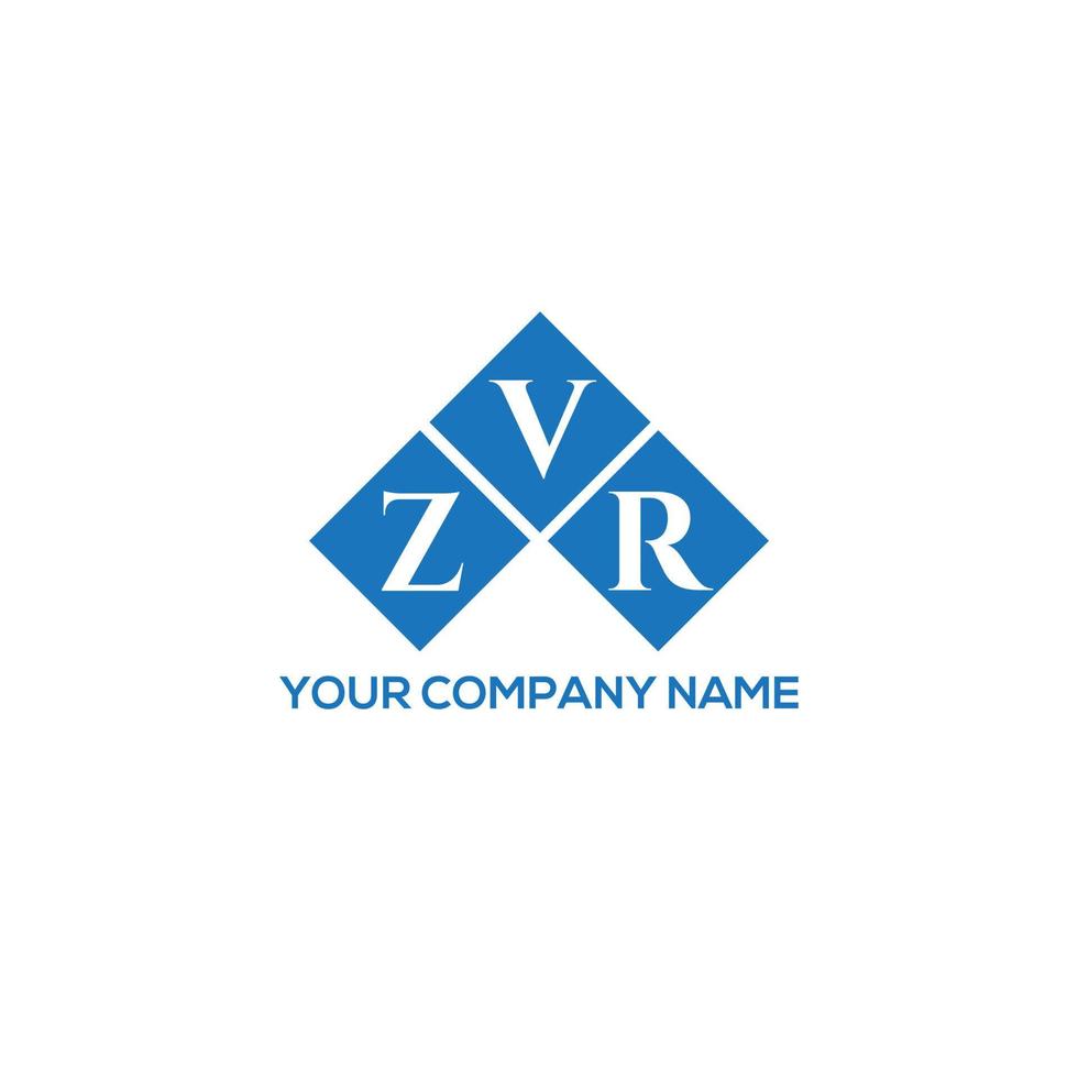 zvr lettera logo design su sfondo bianco. zvr creative iniziali lettera logo concept. disegno della lettera zvr. vettore