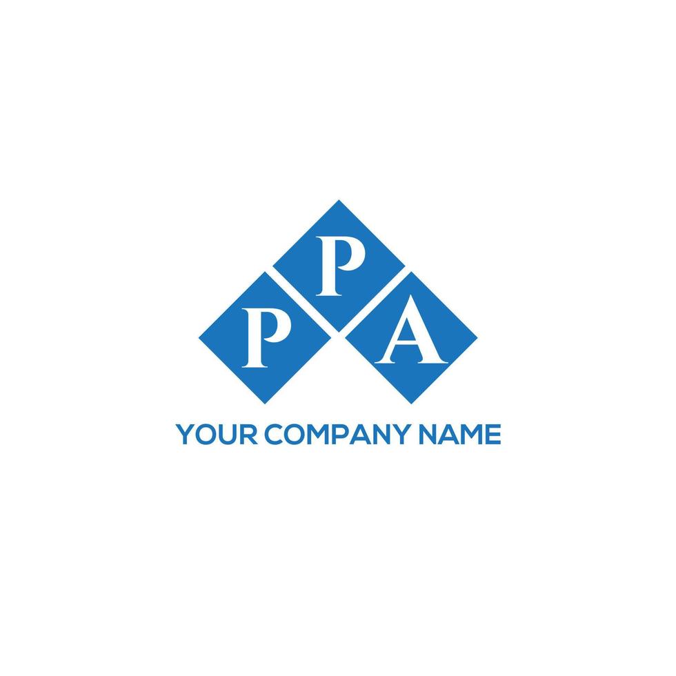 design del logo della lettera ppa su sfondo bianco. ppa creative iniziali lettera logo concept. disegno della lettera ppa. vettore