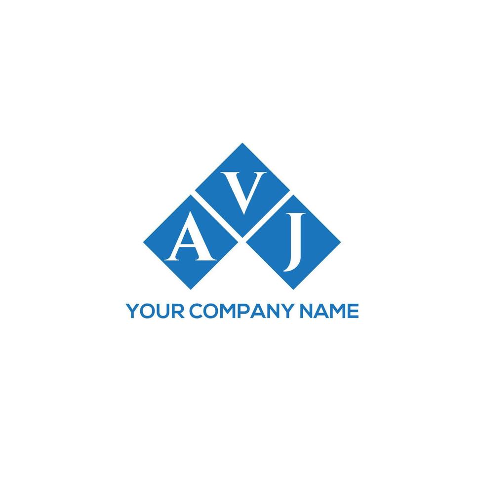 avj lettera logo design su sfondo bianco. avj creative iniziali lettera logo concept. disegno della lettera avj. vettore