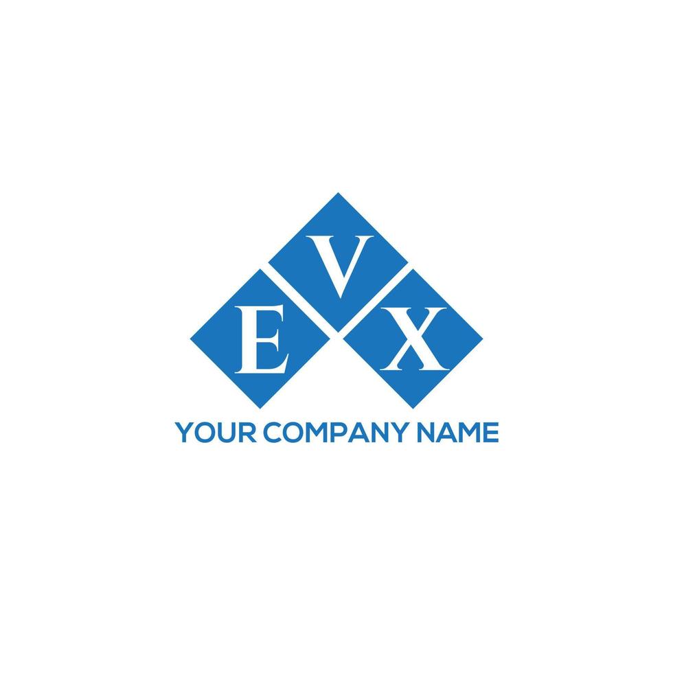evx lettera logo design su sfondo bianco. evx creative iniziali lettera logo concept. disegno della lettera evx. vettore