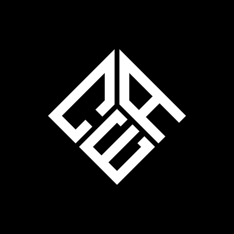 design del logo della lettera cea su sfondo nero. cea creative iniziali lettera logo concept. disegno della lettera ce. vettore