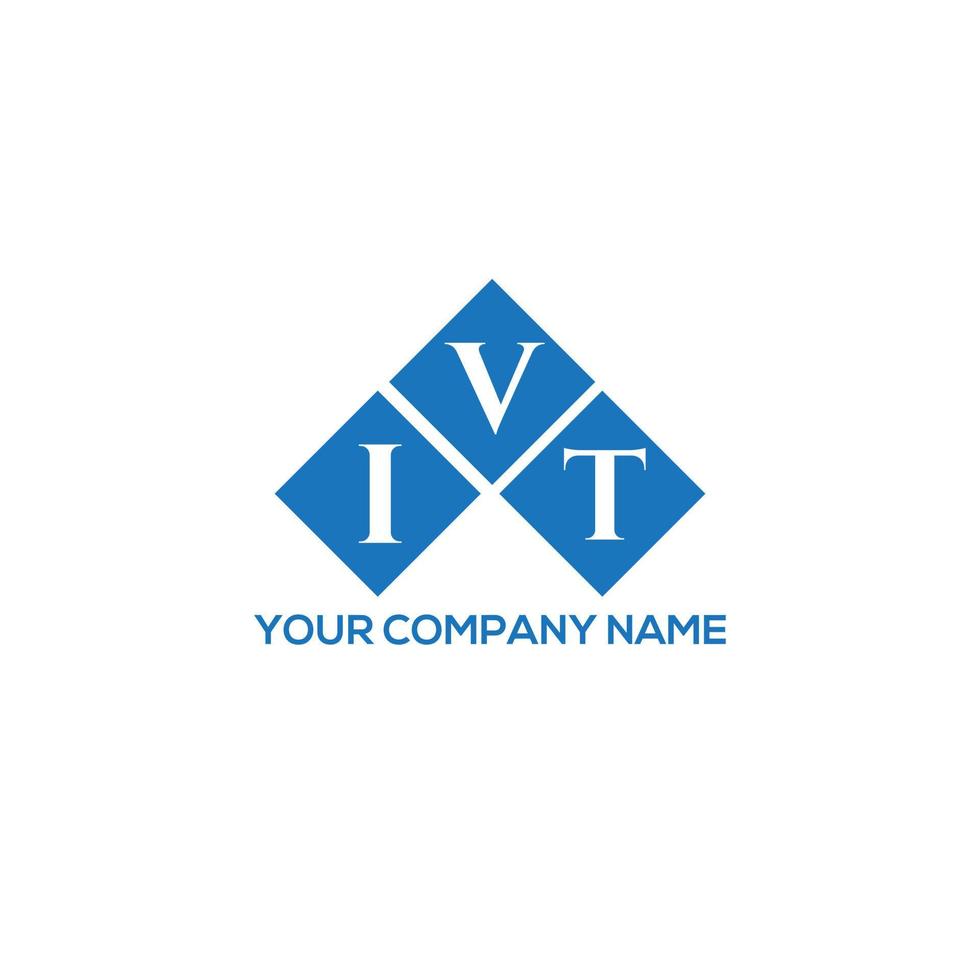 ivt lettera logo design su sfondo bianco. ivt creative iniziali lettera logo concept. disegno della lettera ivt. vettore