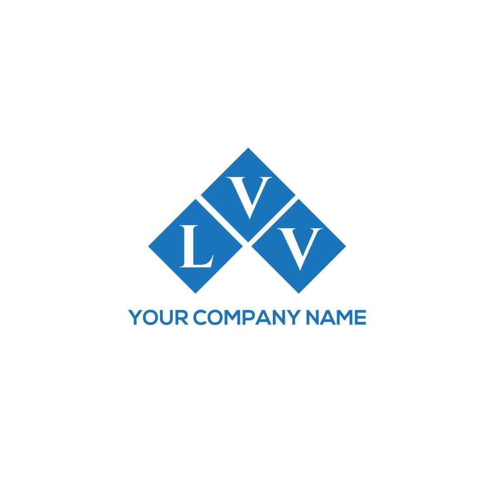 lvv lettera logo design su sfondo bianco. lvv creative iniziali lettera logo concept. disegno della lettera lvv. vettore