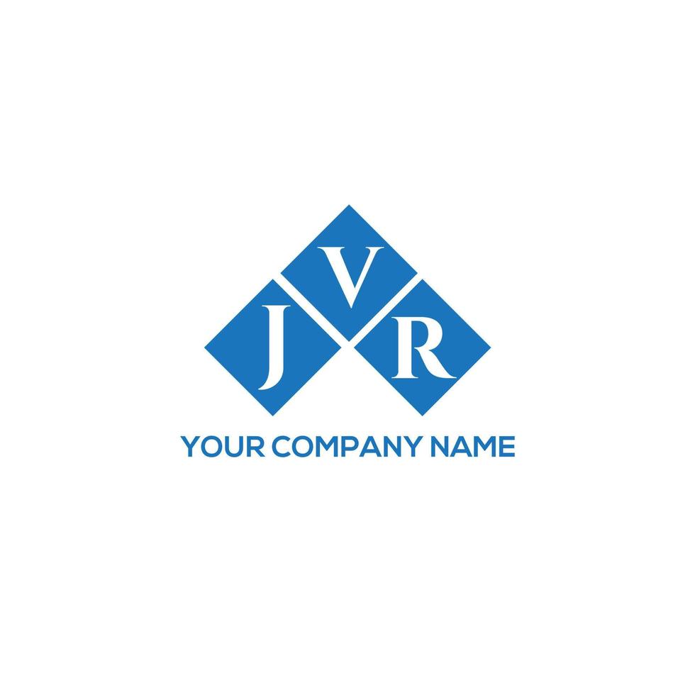 jvr lettera logo design su sfondo bianco. jvr creative iniziali lettera logo concept. disegno della lettera jvr. vettore