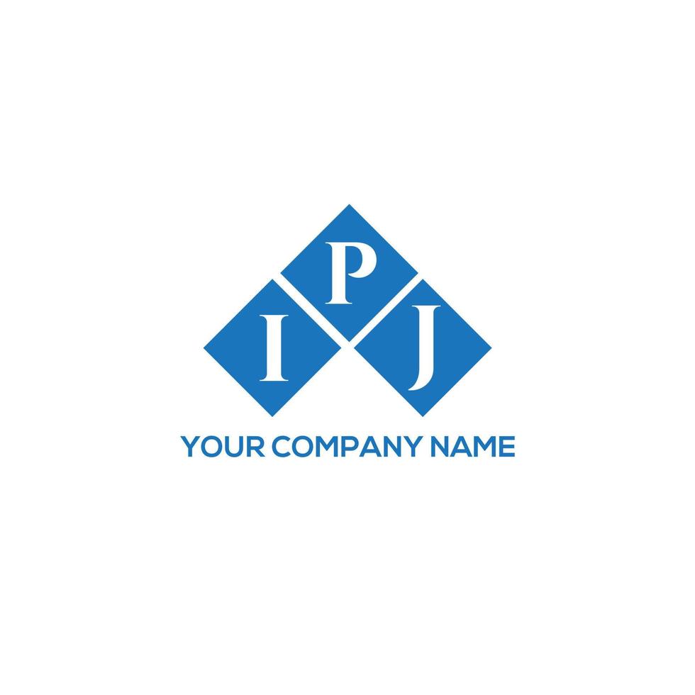 ipj lettera logo design su sfondo bianco. ipj creative iniziali lettera logo concept. disegno della lettera ipj. vettore