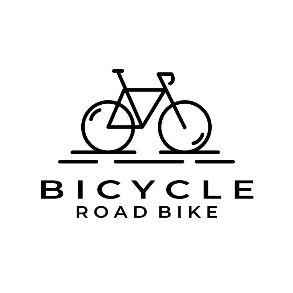 grafico di progettazione dell'illustrazione di vettore del logo della bicicletta