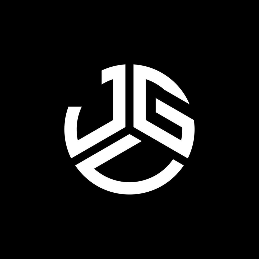jgv lettera logo design su sfondo nero. jgv creative iniziali lettera logo concept. disegno della lettera jgv. vettore