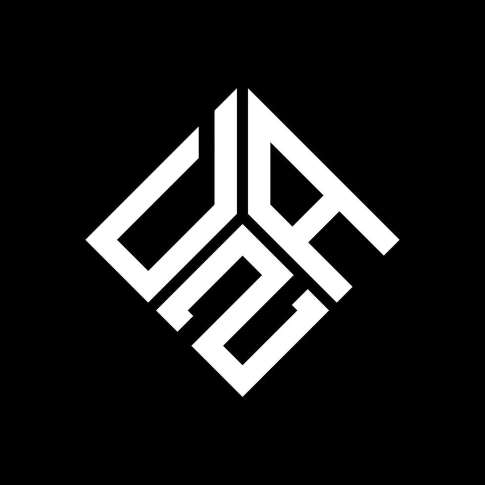dza lettera logo design su sfondo nero. dza creative iniziali lettera logo concept. disegno della lettera dza. vettore