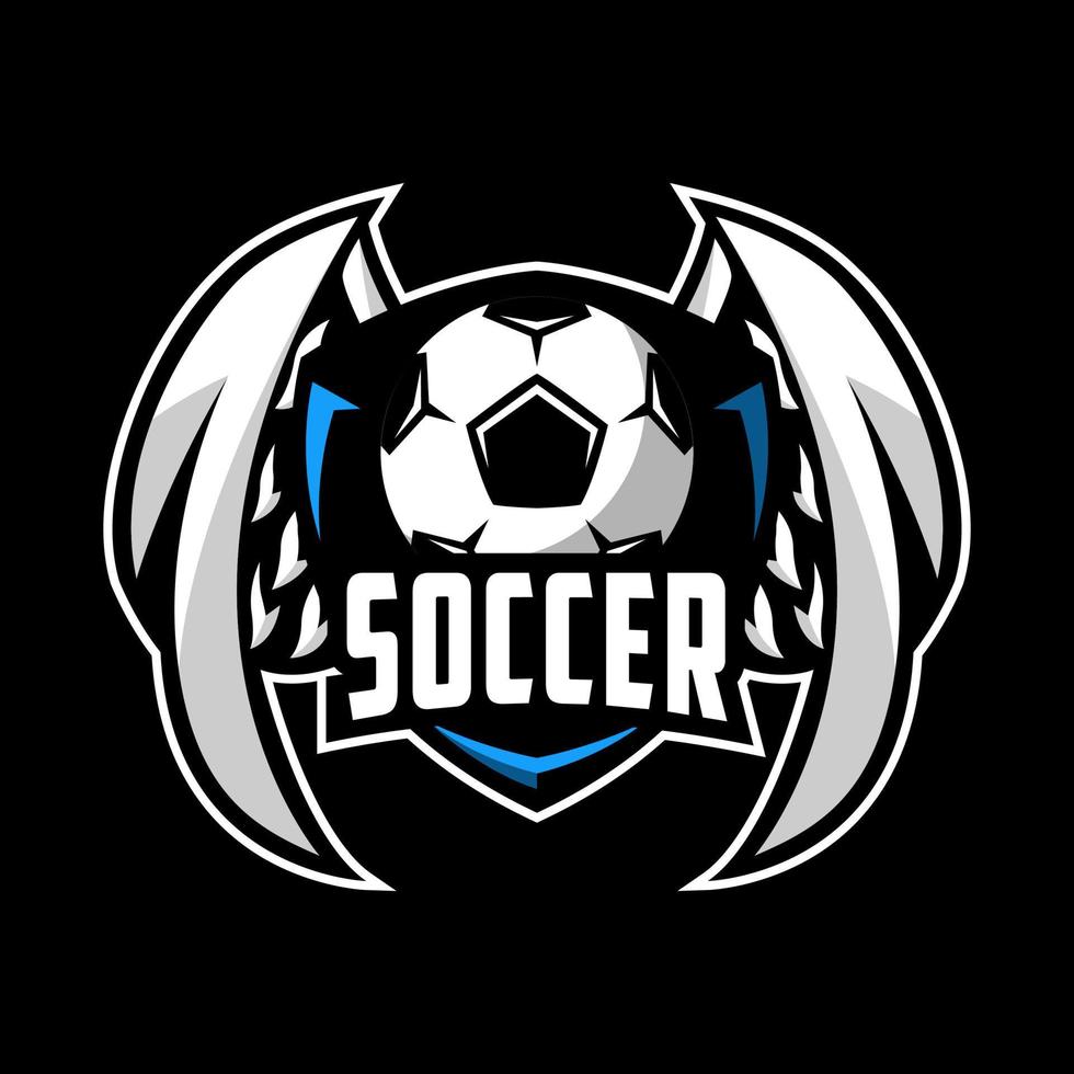 premio di progettazione del logo di sport della squadra di calcio vettore