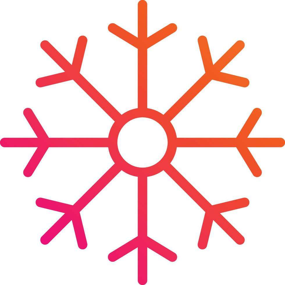 illustrazione del design dell'icona di vettore dei fiocchi di neve