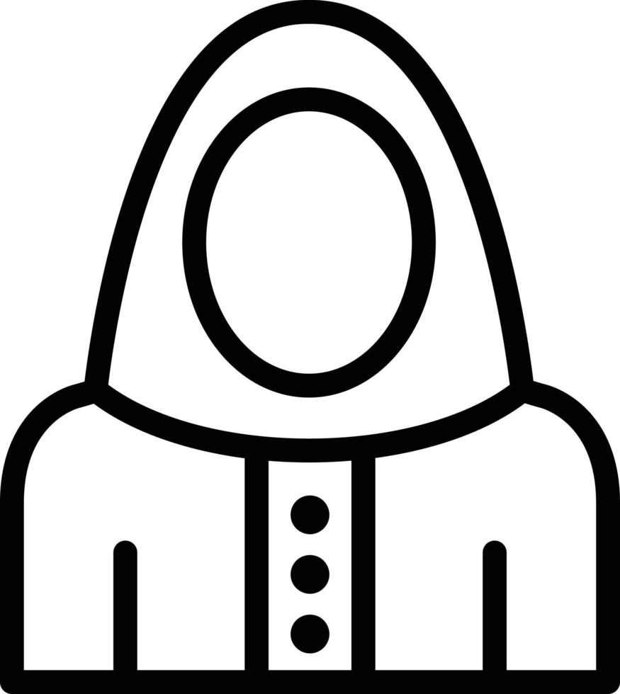 illustrazione del design dell'icona vettoriale niqab