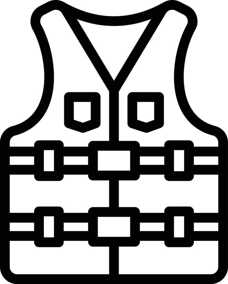 illustrazione del design dell'icona del vettore del giubbotto di salvataggio