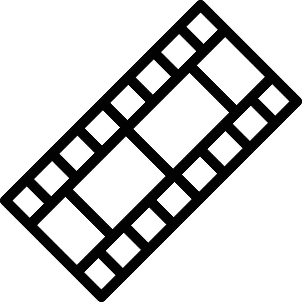 illustrazione del disegno dell'icona di vettore della striscia di pellicola